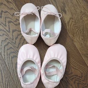 Two Pairs of Pink Ballet Shoes